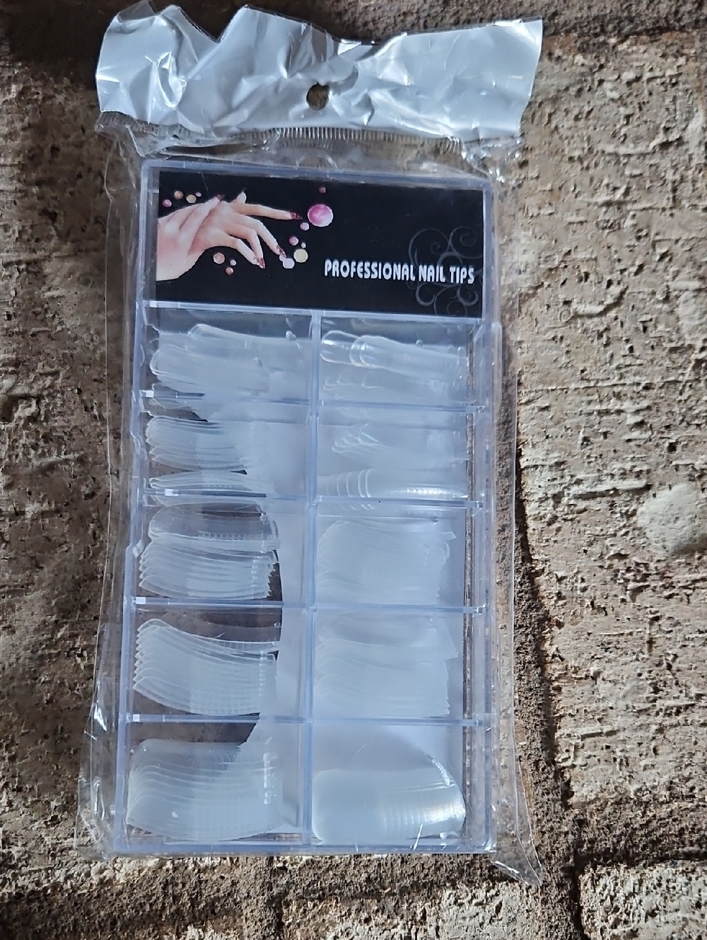 Professional Nail Tips Set - Clear White